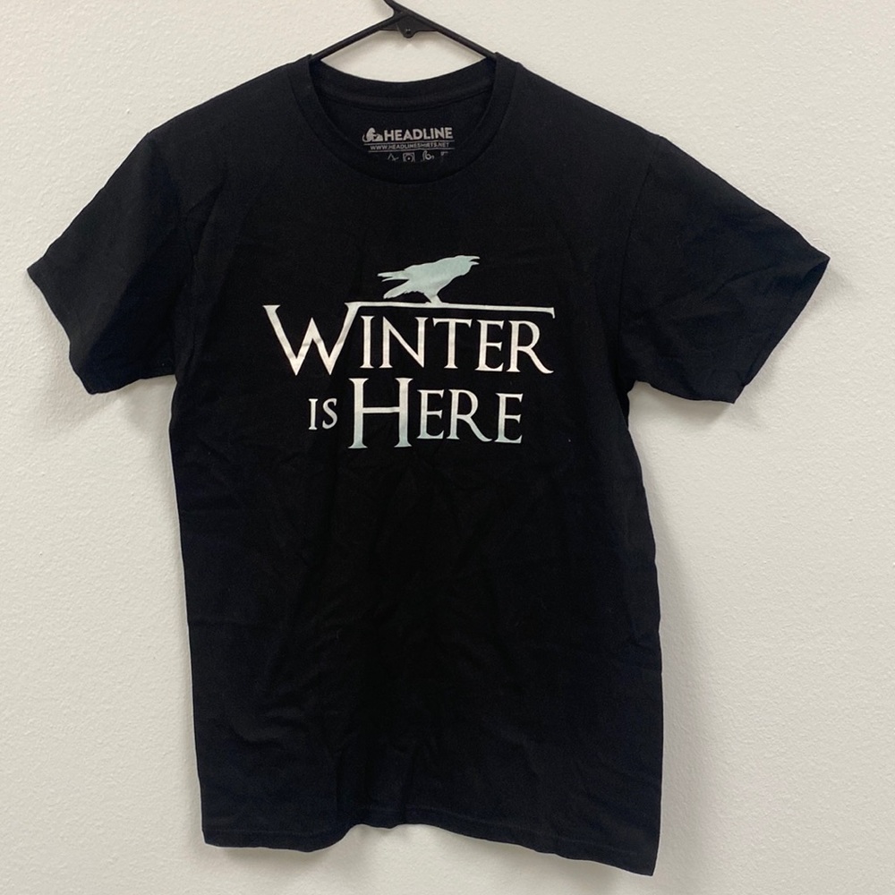 Game of Thrones Winter Is Here t-shirt.  Small.  Excellent condition.